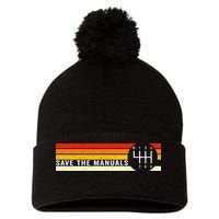 Save The Manuals 6 Speed Manual Transmission Three Pedals Pom Pom 12in Knit Beanie