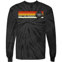 Save The Manuals 6 Speed Manual Transmission Three Pedals Tie-Dye Long Sleeve Shirt