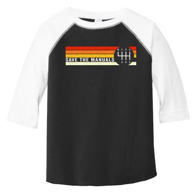 Save The Manuals 6 Speed Manual Transmission Three Pedals Toddler Fine Jersey T-Shirt