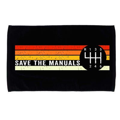 Save The Manuals 6 Speed Manual Transmission Three Pedals Microfiber Hand Towel