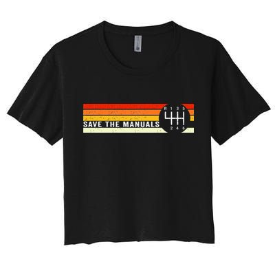 Save The Manuals 6 Speed Manual Transmission Three Pedals Crop Top