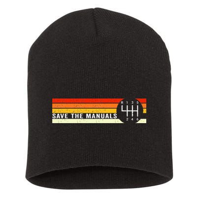 Save The Manuals 6 Speed Manual Transmission Three Pedals Short Acrylic Beanie