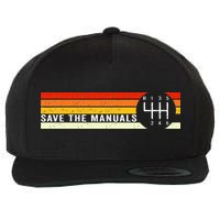 Save The Manuals 6 Speed Manual Transmission Three Pedals Wool Snapback Cap