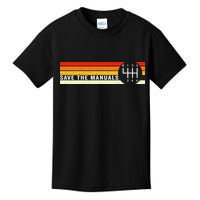 Save The Manuals 6 Speed Manual Transmission Three Pedals Kids T-Shirt