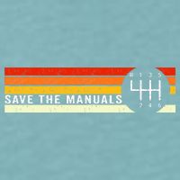 Save The Manuals 6 Speed Manual Transmission Three Pedals Sueded Cloud Jersey T-Shirt