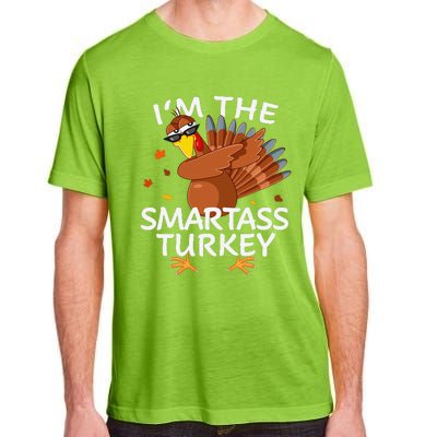 Smartass Turkey Matching Outfit Thanksgiving Pajamas Family Adult ChromaSoft Performance T-Shirt