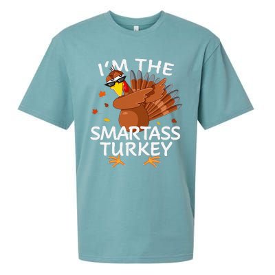 Smartass Turkey Matching Outfit Thanksgiving Pajamas Family Sueded Cloud Jersey T-Shirt