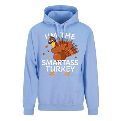 Smartass Turkey Matching Outfit Thanksgiving Pajamas Family Unisex Surf Hoodie