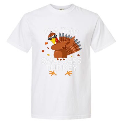 Smartass Turkey Matching Outfit Thanksgiving Pajamas Family Garment-Dyed Heavyweight T-Shirt