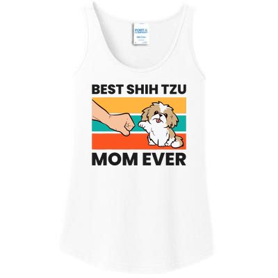 Shih Tzu Mama Best Shih Tzu Mom Ever Ladies Essential Tank