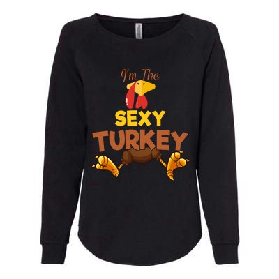 Sexy Turkey Matching Family Group Thanksgiving Gifts  Womens California Wash Sweatshirt