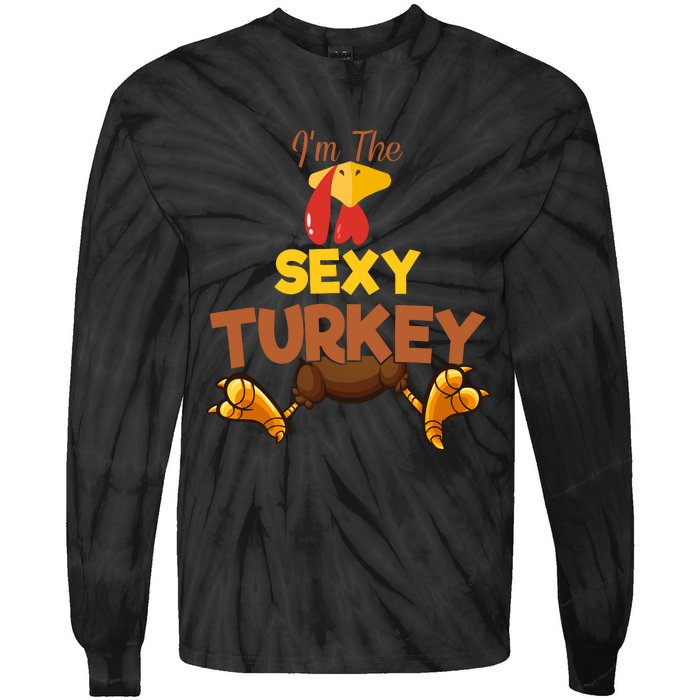 Sexy Turkey Matching Family Group Thanksgiving Gifts  Tie-Dye Long Sleeve Shirt