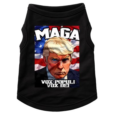 Seaofmud Trump Maga Mug Shot Vox Populi Vox Dei Doggie Tank