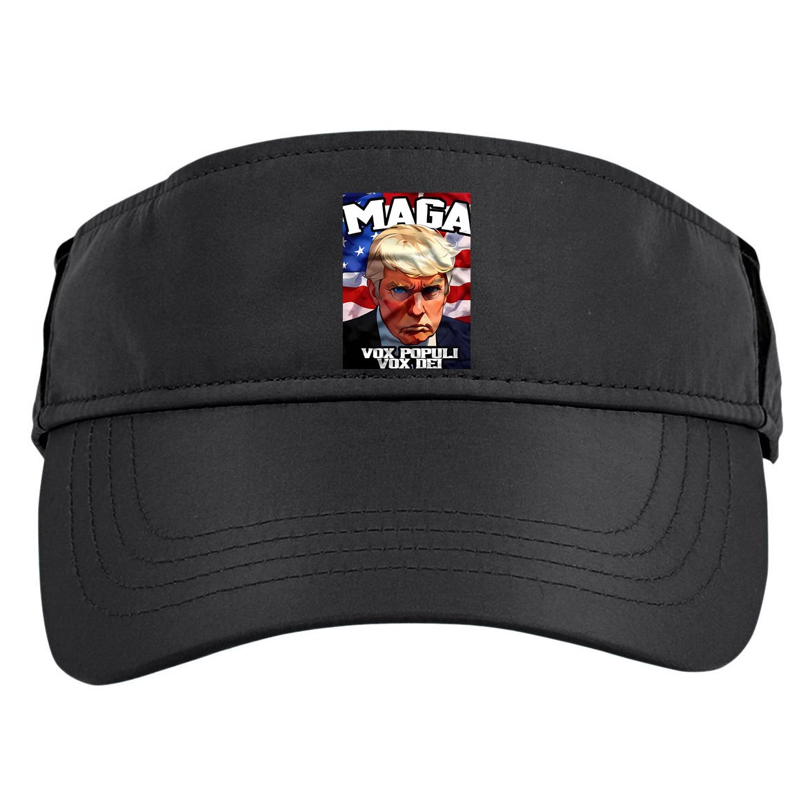 Seaofmud Trump Maga Mug Shot Vox Populi Vox Dei Adult Drive Performance Visor