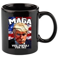 Seaofmud Trump Maga Mug Shot Vox Populi Vox Dei 11oz C Handle Ceramic Mug
