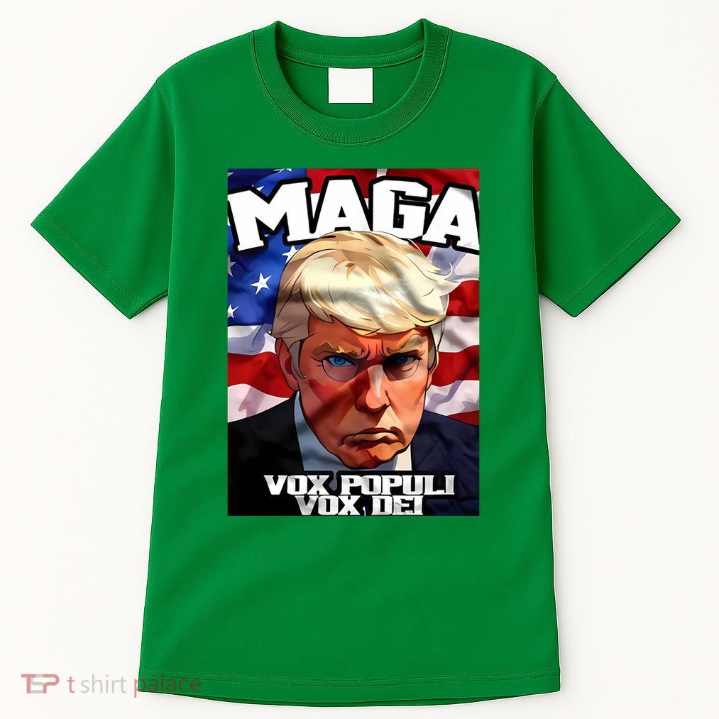 Seaofmud Trump Maga Mug Shot Vox Populi Vox Dei Tall T-Shirt