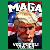 Seaofmud Trump Maga Mug Shot Vox Populi Vox Dei Womens T-Shirt