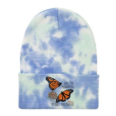 Save The Monarchs Plant Some Milkweed Butterfly Gift Tie Dye 12in Knit Beanie