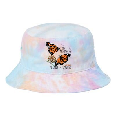 Save The Monarchs Plant Some Milkweed Butterfly Gift Tie Dye Newport Bucket Hat