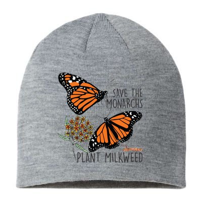 Save The Monarchs Plant Some Milkweed Butterfly Gift Sustainable Beanie