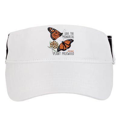 Save The Monarchs Plant Some Milkweed Butterfly Gift Adult Drive Performance Visor