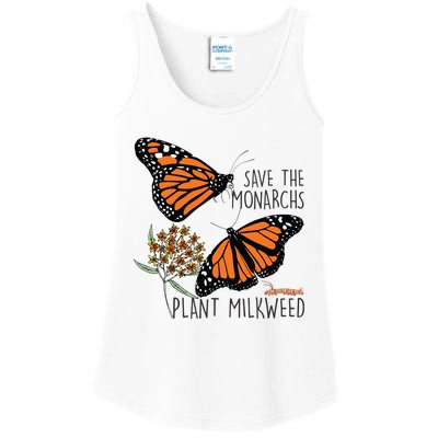 Save The Monarchs Plant Some Milkweed Butterfly Gift Ladies Essential Tank