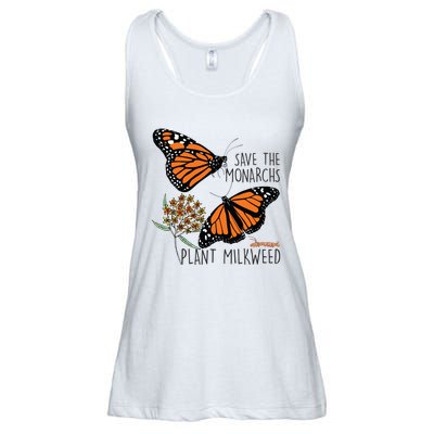 Save The Monarchs Plant Some Milkweed Butterfly Gift Ladies Essential Flowy Tank