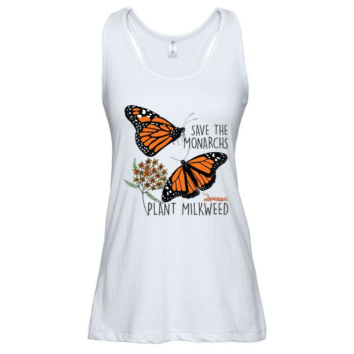 Save The Monarchs Plant Some Milkweed Butterfly Gift Ladies Essential Flowy Tank