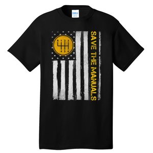 Save The Manuals 6 Speed Manual Transmission Three Pedals Tall T-Shirt