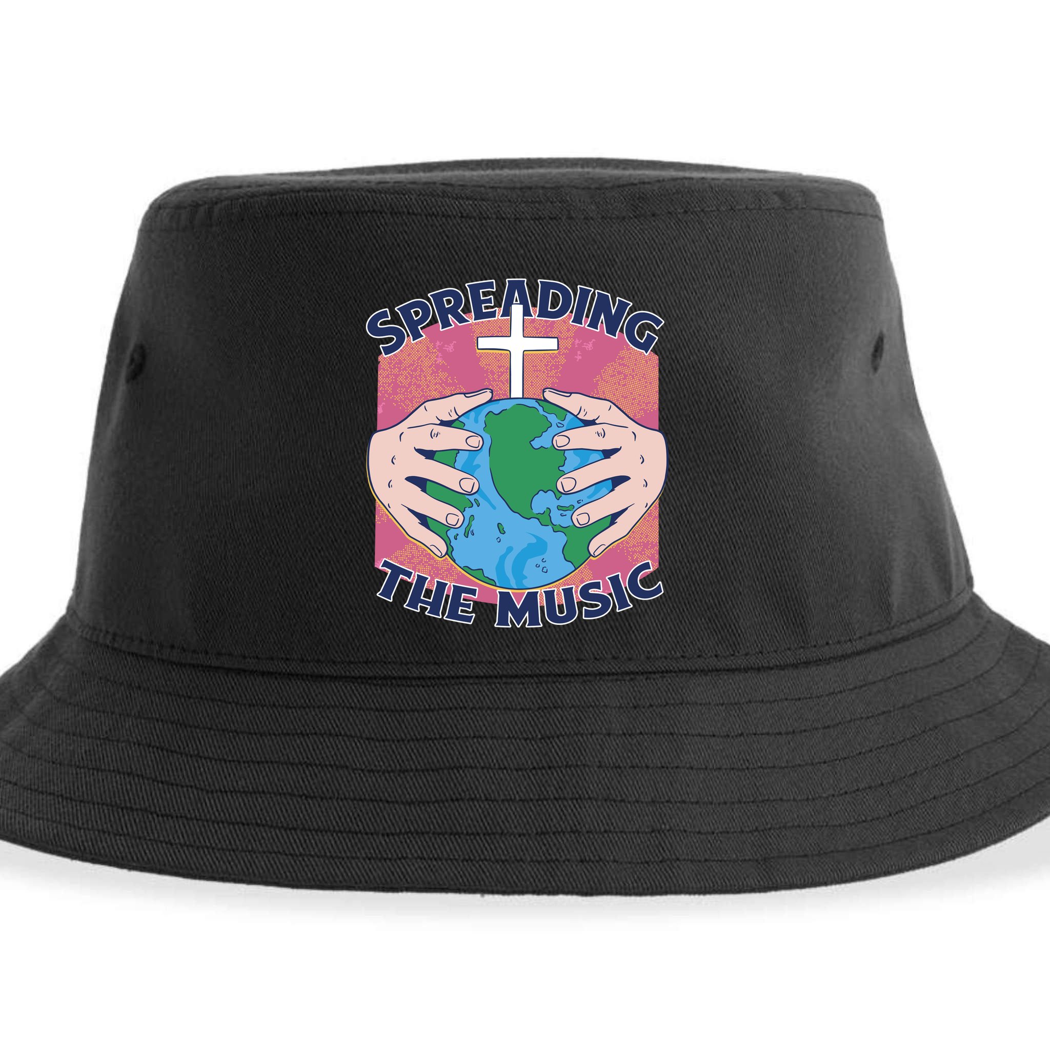 Spreading The Music Gospel Sustainable Bucket Hat