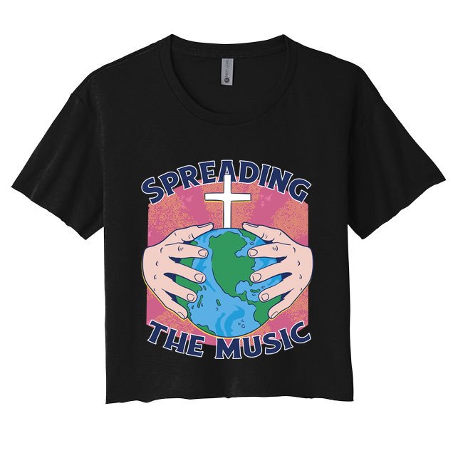 Spreading The Music Gospel Crop Top