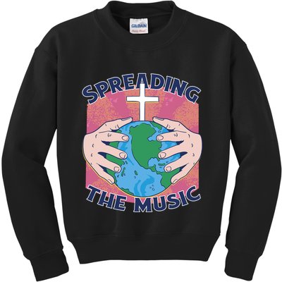 Spreading The Music Gospel Kids Sweatshirt