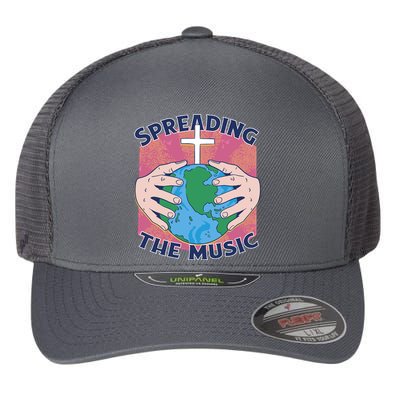 Spreading The Music Gospel Flexfit Unipanel Trucker Cap