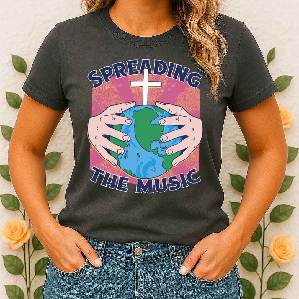Spreading The Music Gospel Womens T-Shirt