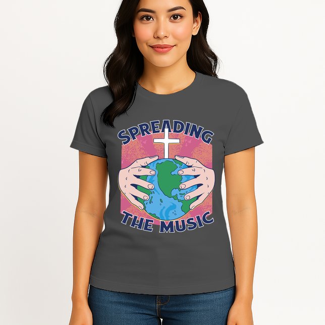 Spreading The Music Gospel Womens T-Shirt