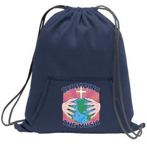 Spreading The Music Gospel Sweatshirt Cinch Pack Bag