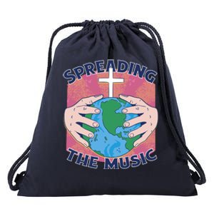 Spreading The Music Gospel Drawstring Bag