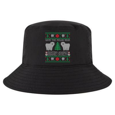 Save The Molar Bear Dental Dentist Ugly Christmas Sweaters Meaningful Gift Cool Comfort Performance Bucket Hat