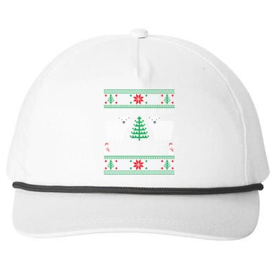 Save The Molar Bear Dental Dentist Ugly Christmas Sweaters Meaningful Gift Snapback Five-Panel Rope Hat