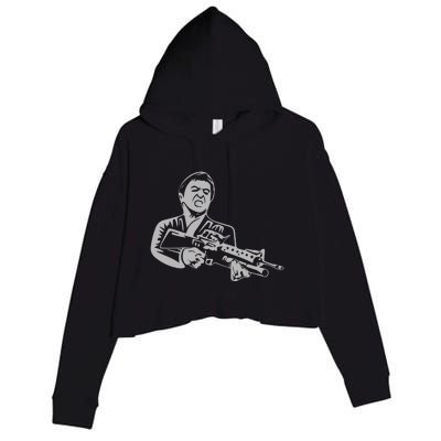 Scarface Tony Montana Crop Fleece Hoodie