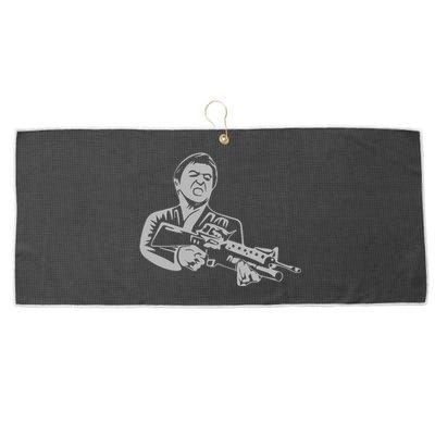 Scarface Tony Montana Large Microfiber Waffle Golf Towel