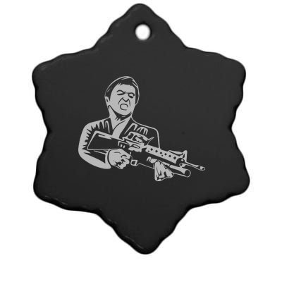 Scarface Tony Montana Ceramic Star Ornament