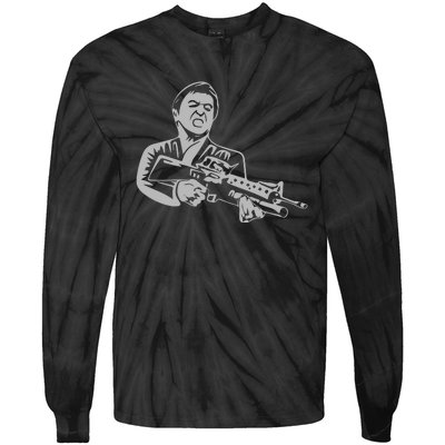 Scarface Tony Montana Tie-Dye Long Sleeve Shirt