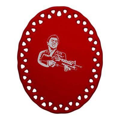 Scarface Tony Montana Ceramic Oval Ornament