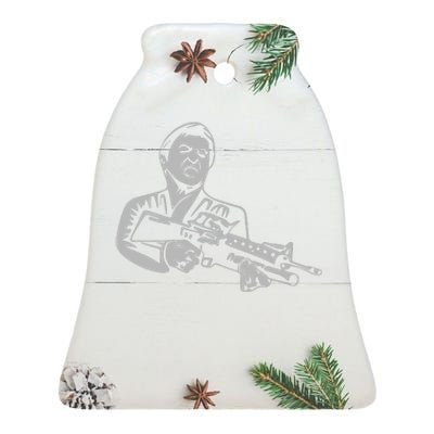 Scarface Tony Montana Ceramic Bell Ornament