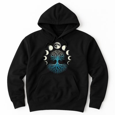 Spiritual Tree Moon Phases Yoga Hoodie