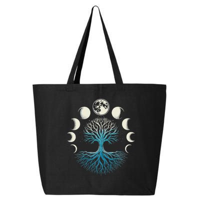 Spiritual Tree Moon Phases Yoga 25L Jumbo Tote