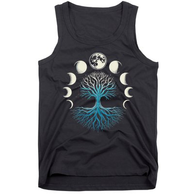 Spiritual Tree Moon Phases Yoga Tank Top