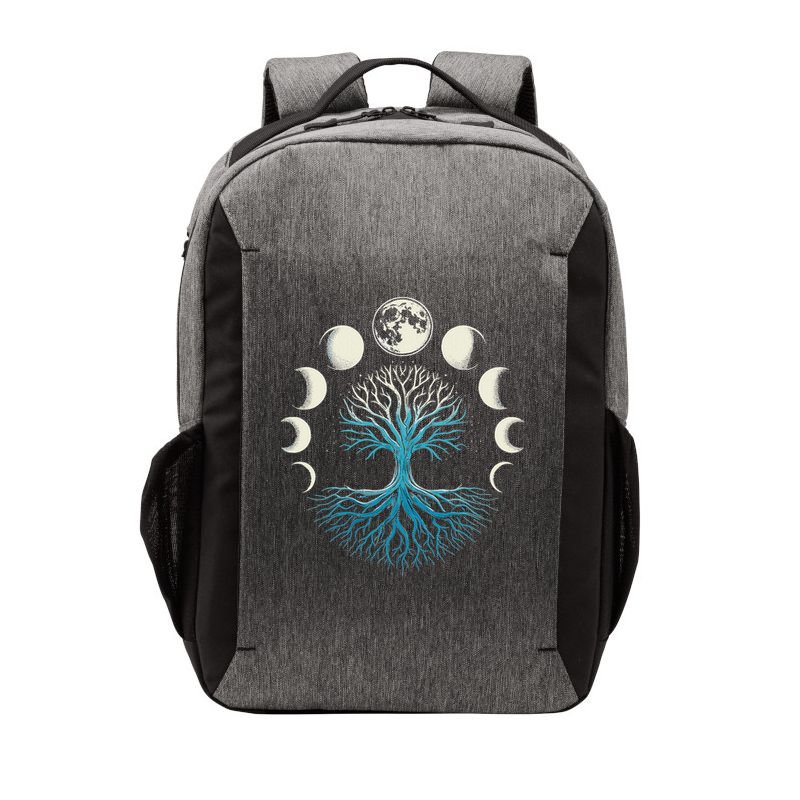 Spiritual Tree Moon Phases Yoga Vector Backpack
