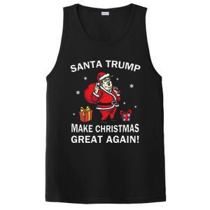 Santa Trump Make Christmas Great Again Chistmas PosiCharge Competitor Tank